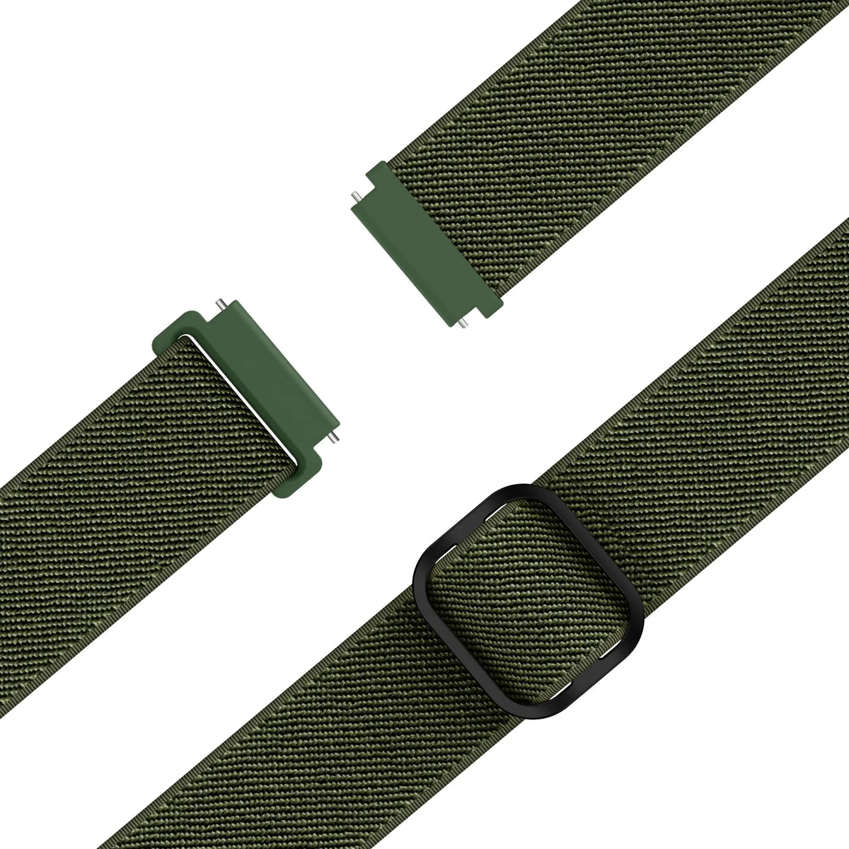 Bandz Garmin Forerunner 55 Elastic Strap (Army Green)