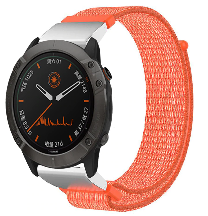 Garmin Tactix 8 - 47mm nylon band (oranje)
