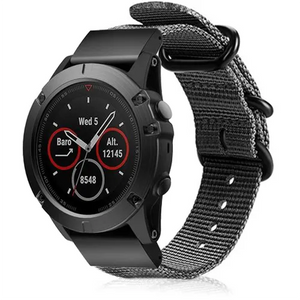 Garmin Quatix 8 Pro - 47mm nylon gesp band (grijs)