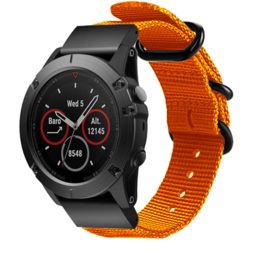 Garmin Instinct E - 45mm nylon gesp band (oranje)