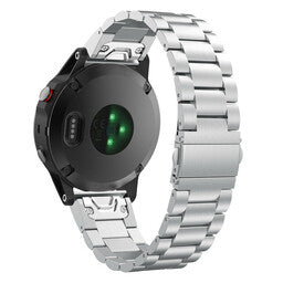 Garmin Instinct E - 45mm stalen band (zilver)