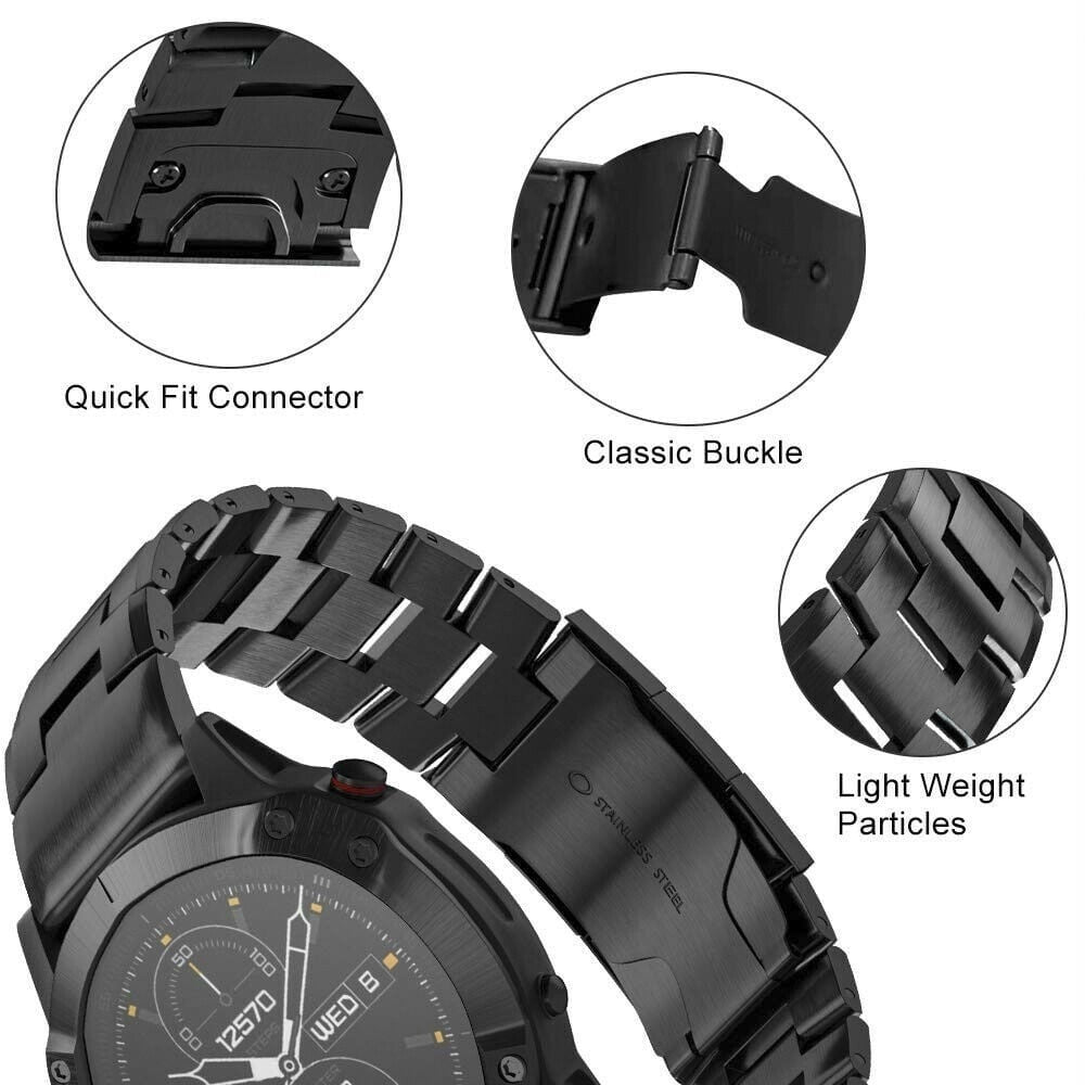 Garmin Tactix 8 - 47mm titanium bandje (zwart)