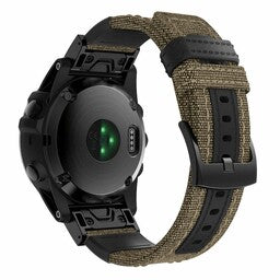 Garmin Instinct E - 45mm nylon hybrid bandje (beige)