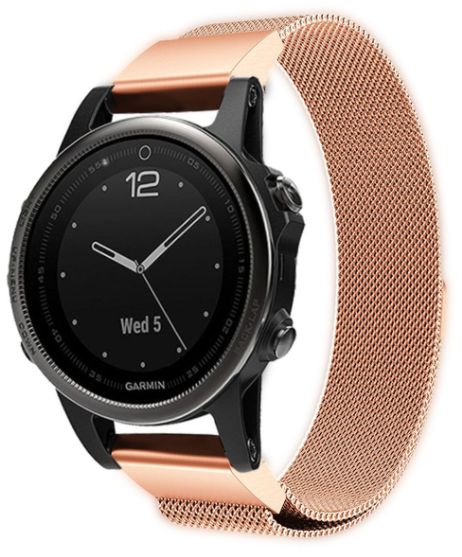 Garmin Descent Mk3(i) - 43mm Milanese band (rosé goud)