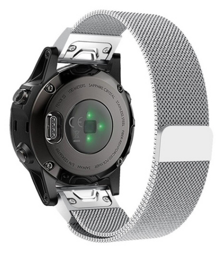 Garmin Descent Mk2S Milanese band (zilver)