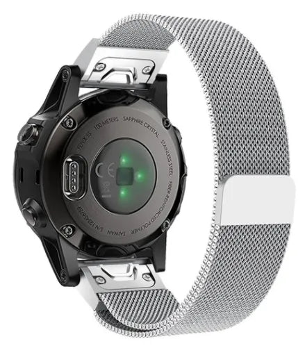 Garmin Descent Mk2S Milanese band (zilver)