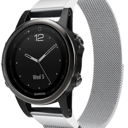 Garmin Instinct E - 40mm Milanese band (zilver)