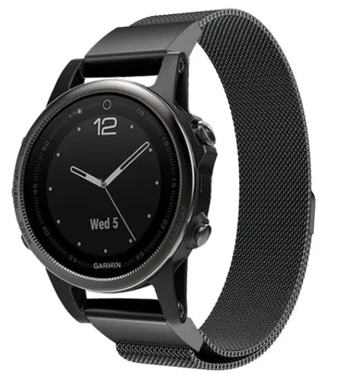 Garmin Descent Mk2S Milanese band (zwart)
