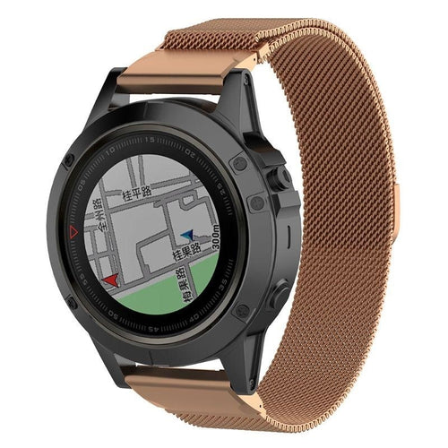 Garmin D2 Charlie Milanese band (rosé goud)
