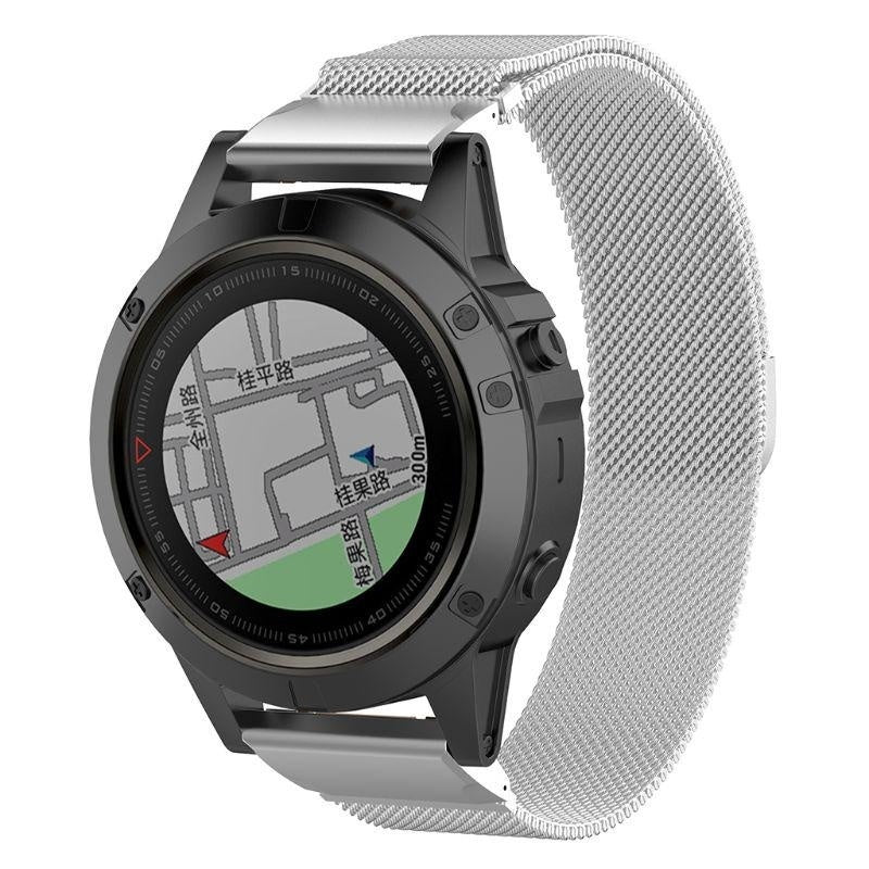 Garmin Quatix 8 - 51mm Milanese band (zilver)