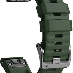 Garmin Instinct 3 - 50mm Silicone Strap (Dark Green)