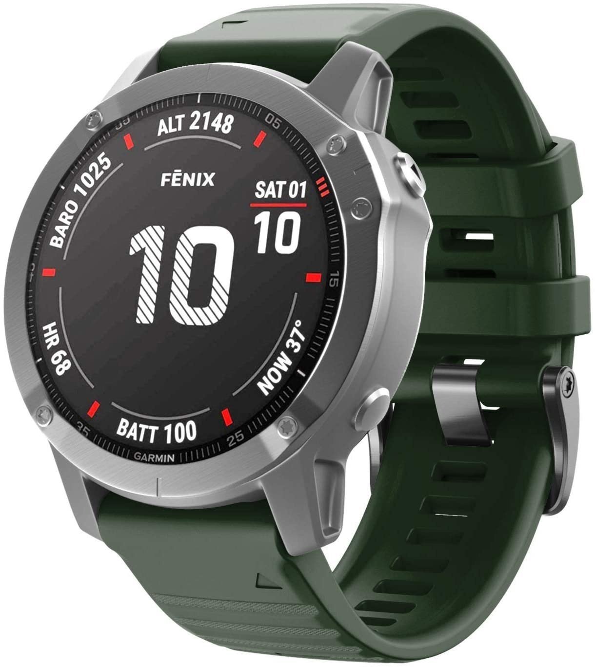 Garmin Descent MK2(i) Silicone Strap (Dark Green)