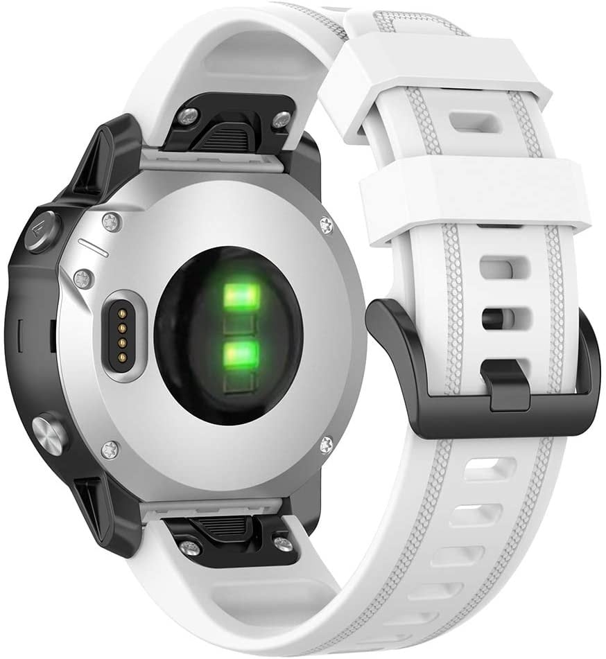 Garmin Descent Mk3(i) - 43mm siliconen bandje (wit)