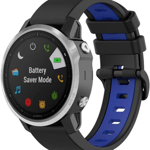 Garmin Descent Mk2S sport gesp band (zwart/blauw)