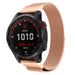 Garmin Fenix 7 Milanese band (rosé goud)