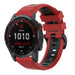 Garmin Fenix 7x sport gesp band (rood/zwart)