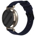 Pebble Round 2 - 14mm luxe siliconen bandje (donkerblauw)
