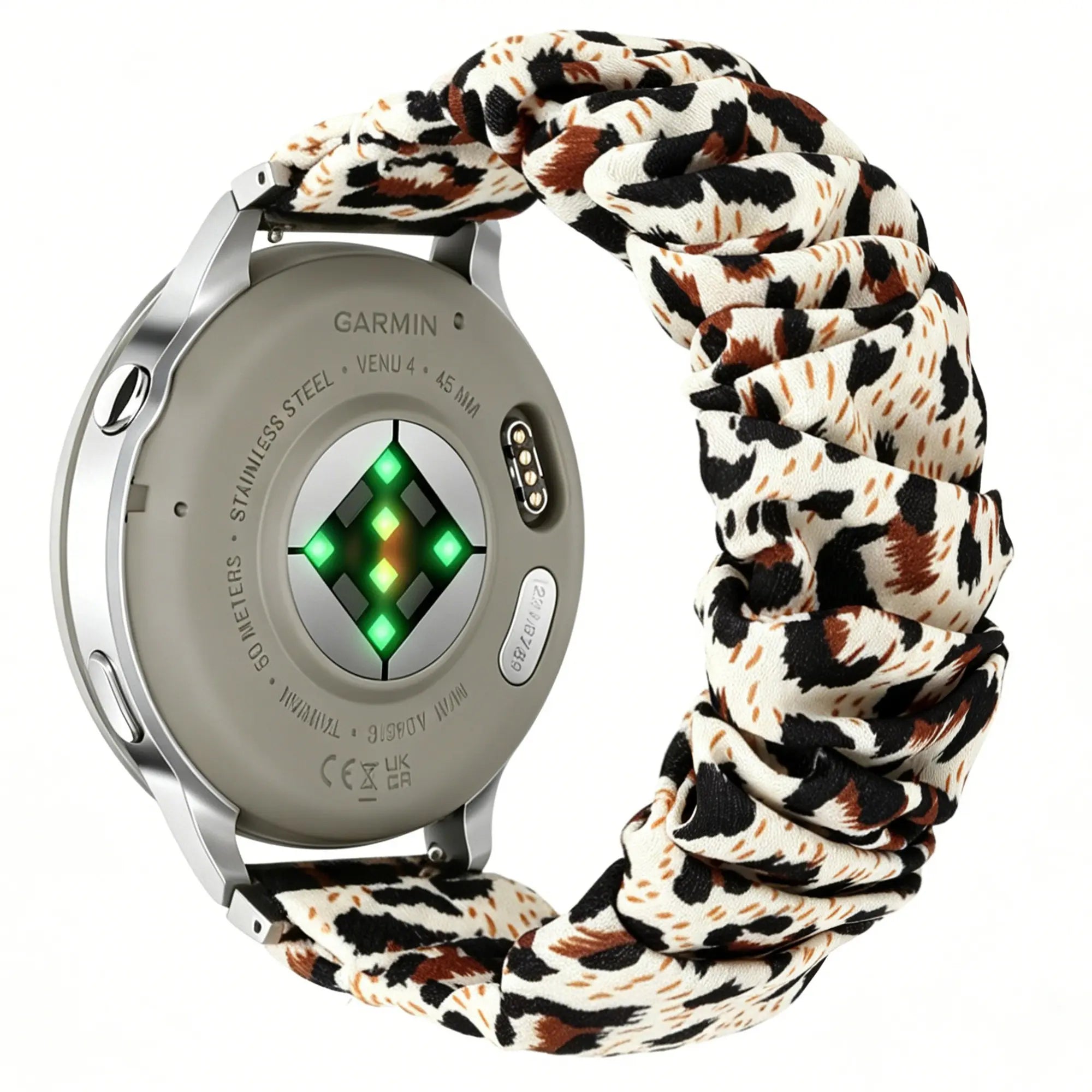 Garmin Vivoactive 5 scrunchie bandje (luipaard)