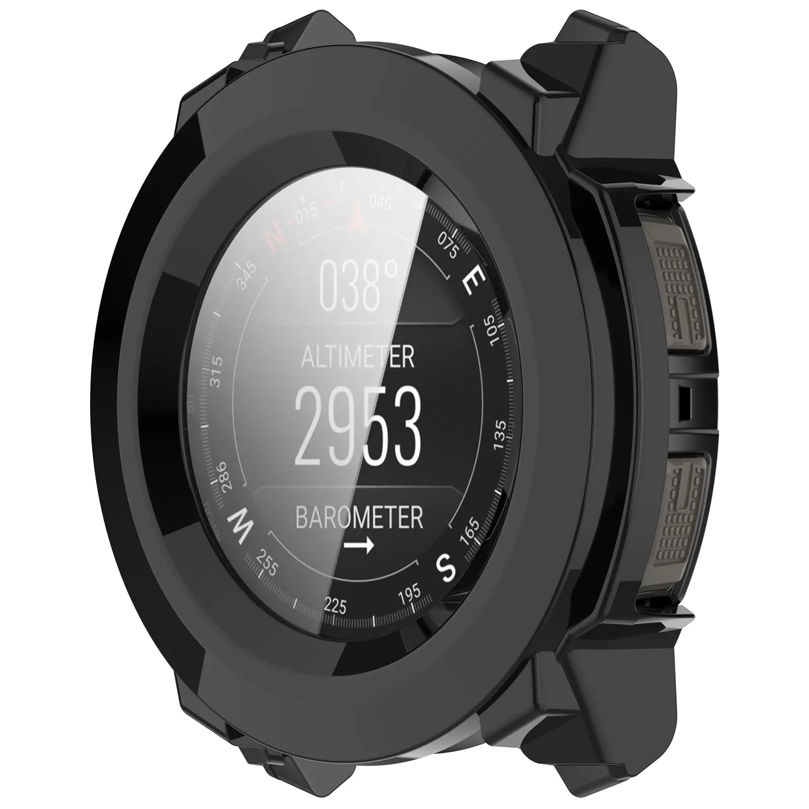 Garmin Instinct 3 - 45mm hard case met glas (zwart)
