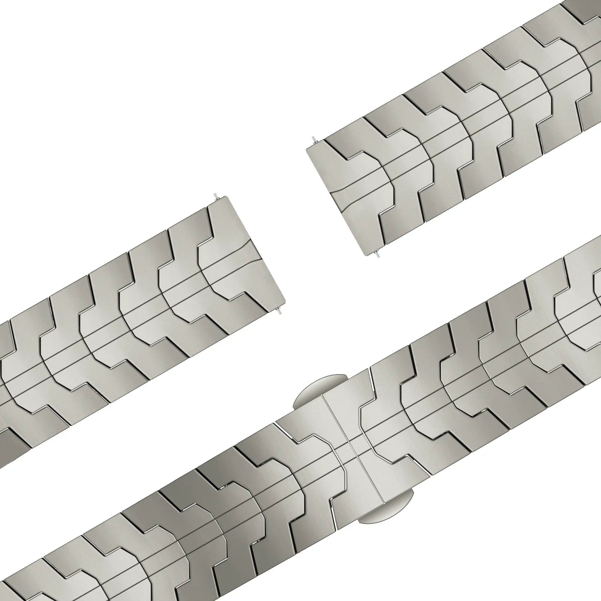 Bandz Garmin Venu 3 Steel Strap 'Iron' (Titanium)