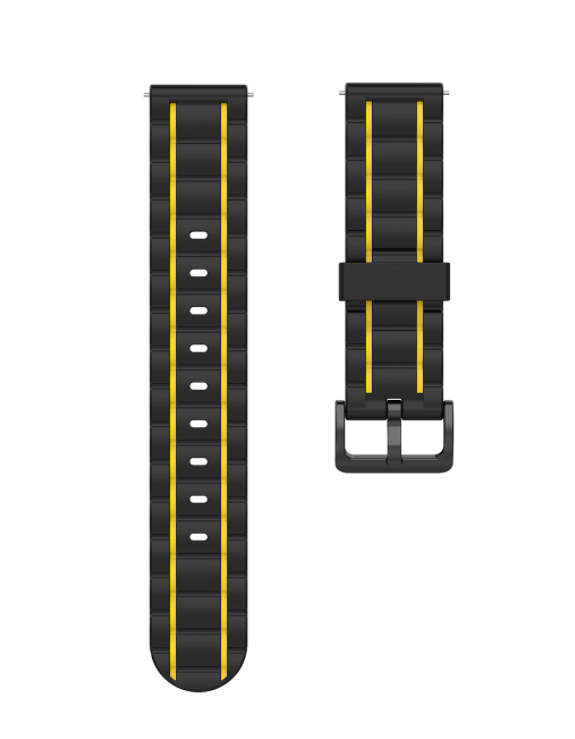 Coros Pace 2 Sport Buckle Strap (Black/Yellow)