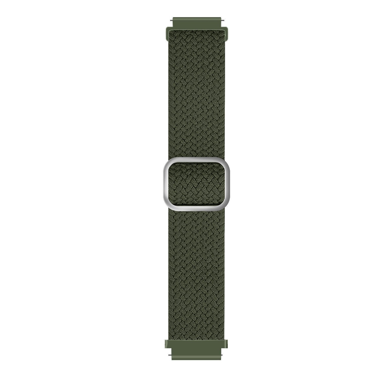 Geweven nylon bandje 20mm - universeel - groen