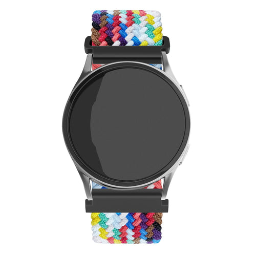 Amazfit Active 2 verstelbaar geweven band (regenboog)