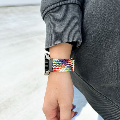 Amazfit Bip U (Pro) verstelbaar geweven band (regenboog)