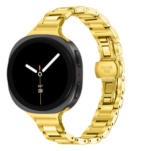 Samsung Galaxy Watch 9 - 44mm slimfit stalen band (goud)