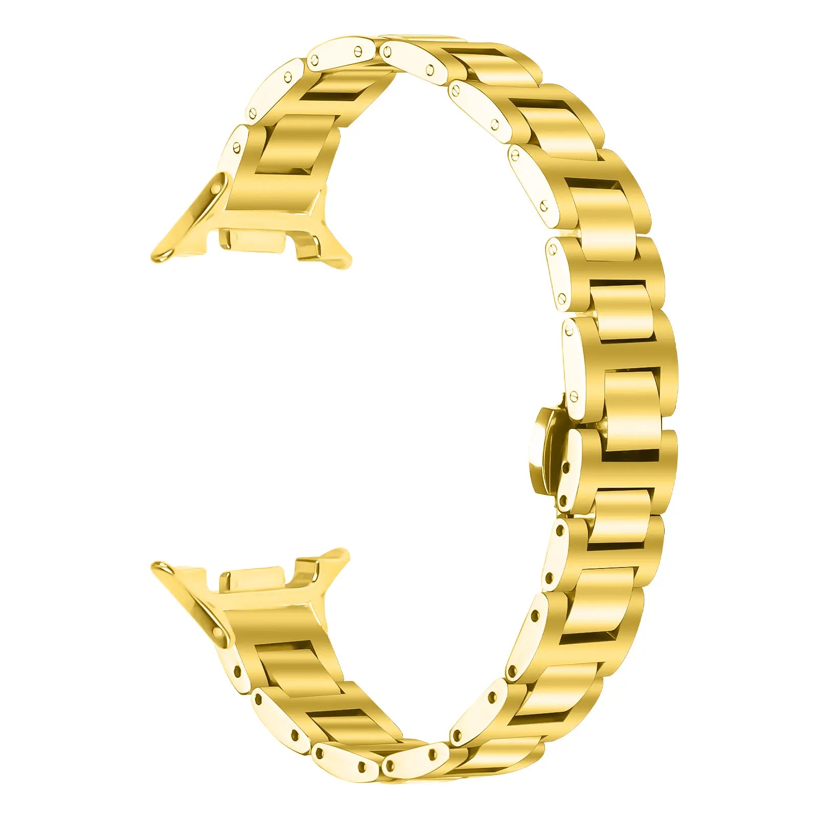 Samsung Galaxy Watch 9 - 44mm slimfit stalen band (goud)