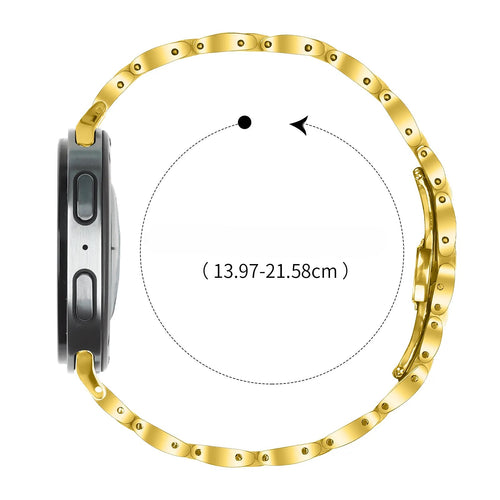 Samsung Galaxy Watch 8 Classic slimfit stalen band (goud)