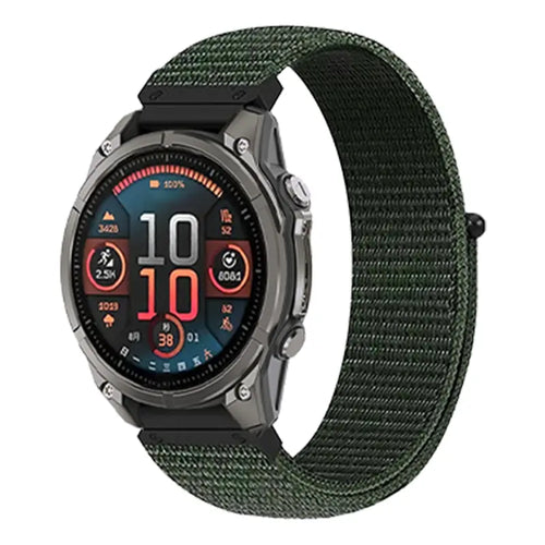Garmin Quatix 8 Pro - 47mm Premium Nylon Strap (Green)