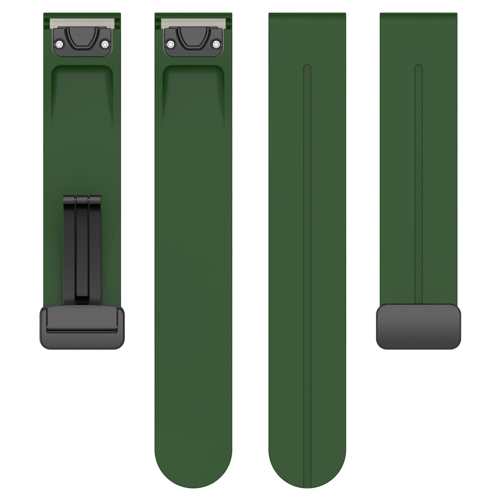 Amazfit T-Rex Ultra 2 D-Buckle Silicone Strap (Army Green)
