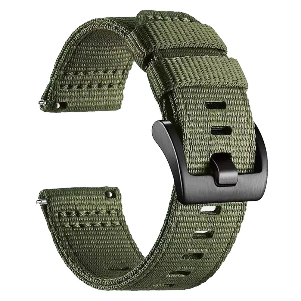 Garmin Venu X1 nylon gesp band (groen)