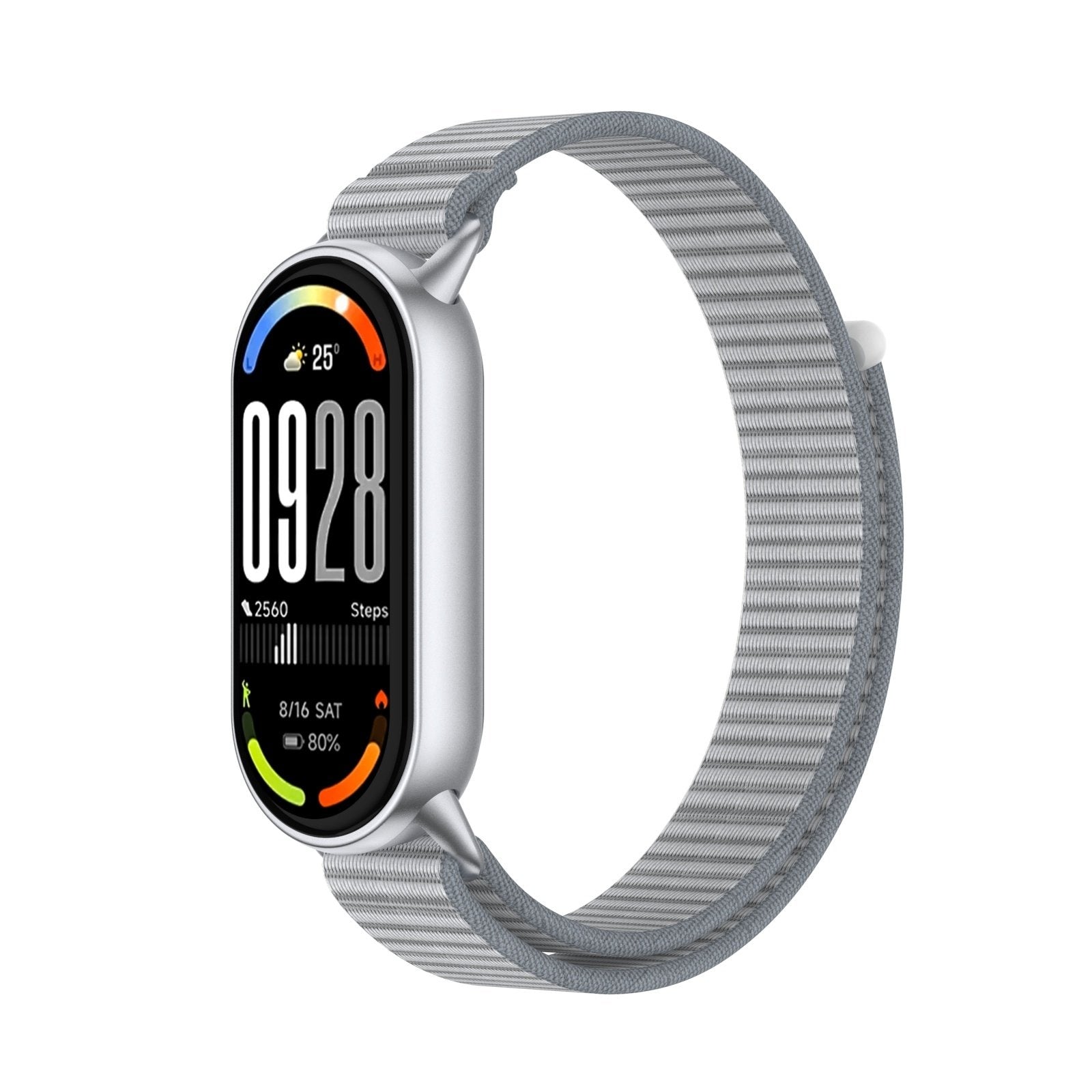 Xiaomi Smart Band 10 modern nylon band (grijs)