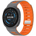 Samsung Galaxy Watch 8 - 40mm magnetisch siliconen bandje (donkergrijs/oranje)