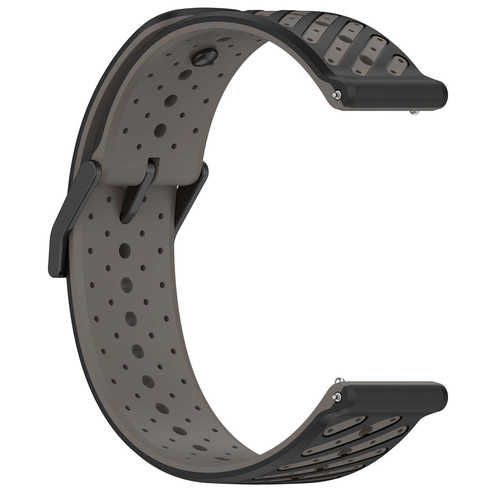 Suunto Vertical striped silicone band (grijs)