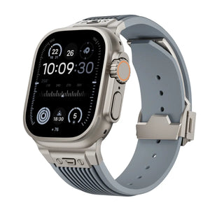 Apple Watch Liquid Elastic Silicone Strap (Grey)