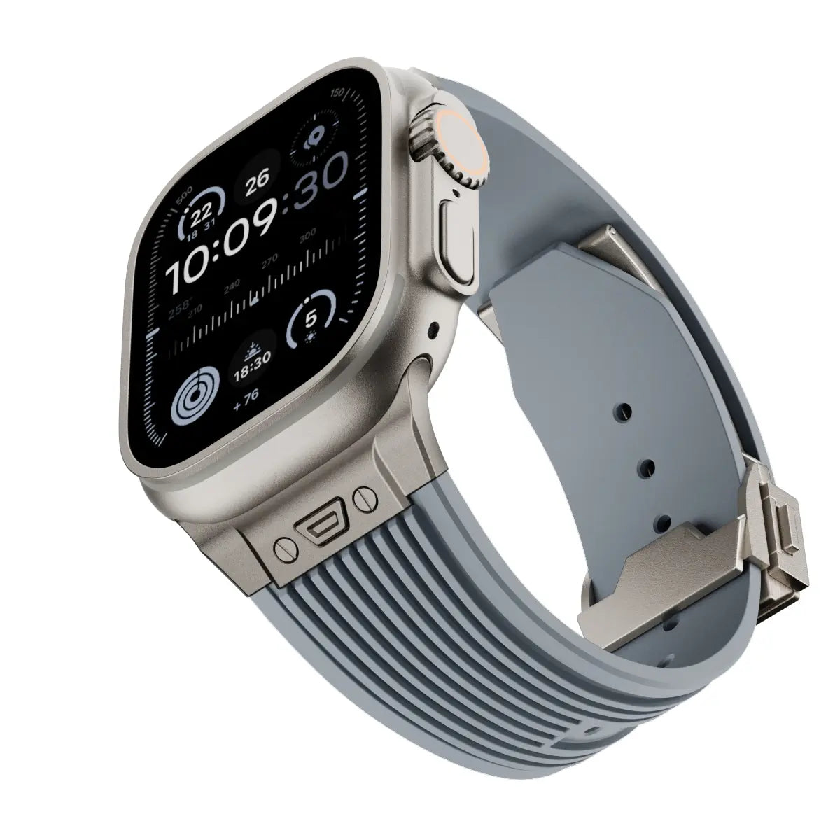 Apple Watch Liquid Elastic Silicone Strap (Grey)