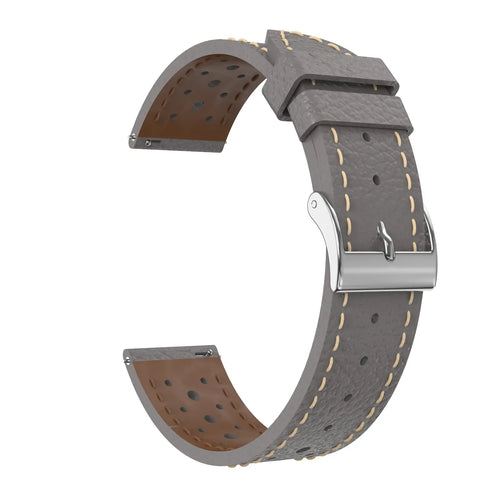 Coros Pace 2 Zephyr Leather Strap (Grey)