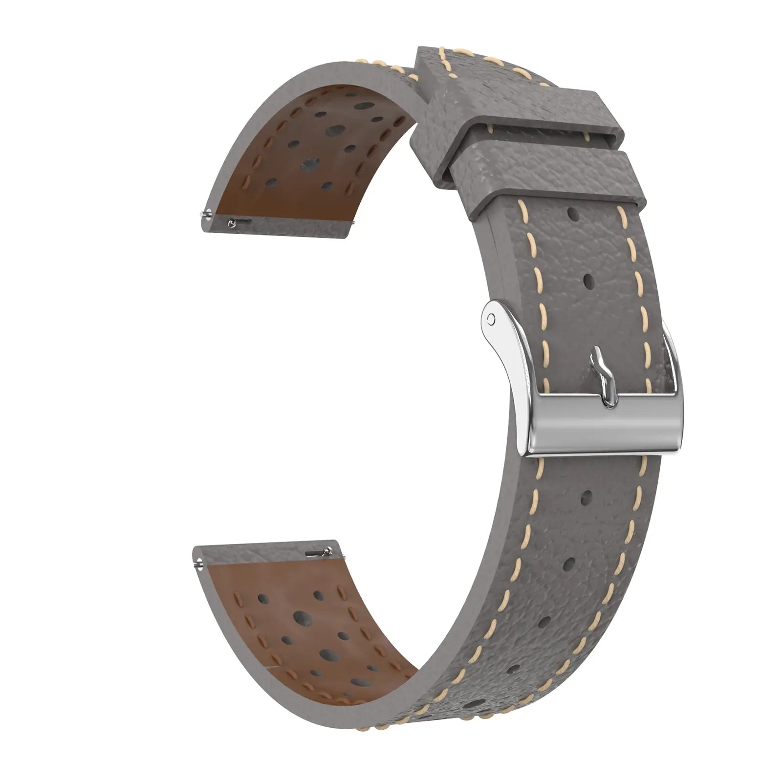 Coros Pace 2 Zephyr Leather Strap (Grey)