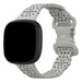 Fitbit Versa 4 Patterned Silicone Strap (Grey)