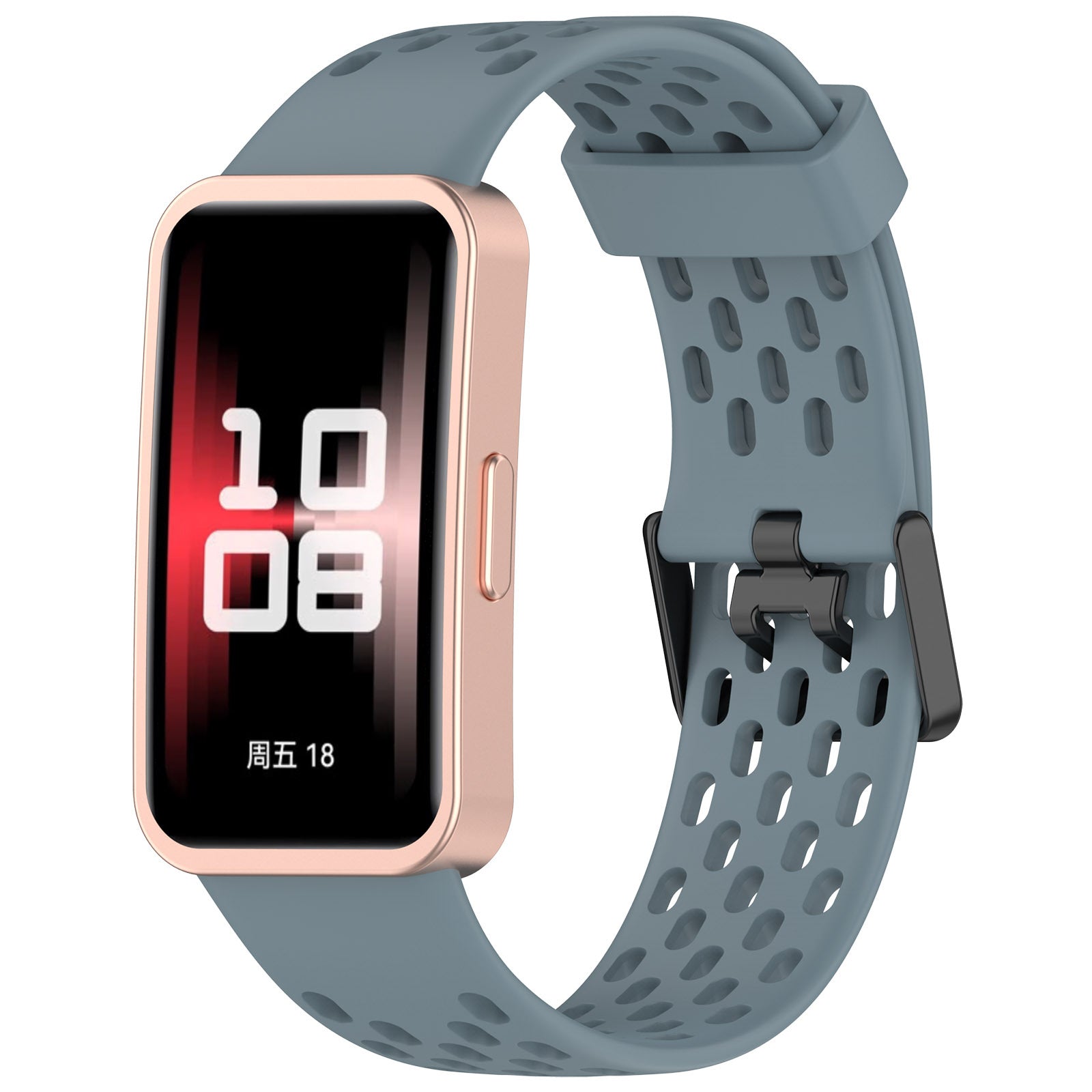 Huawei Band 8 siliconen air bandje (grijsblauw)