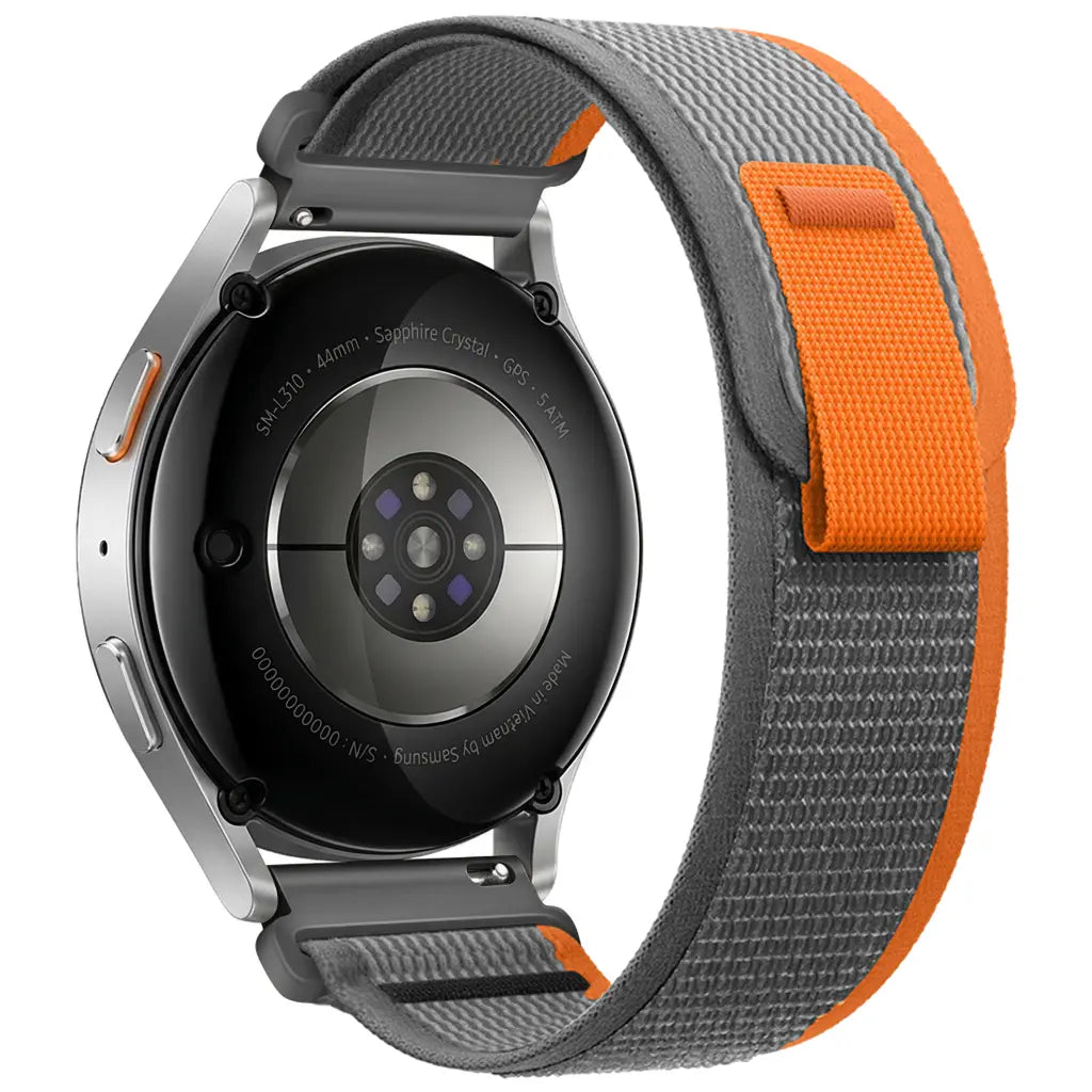 Huawei Watch GT 3 - 46mm trail nylon band (grijs/oranje)