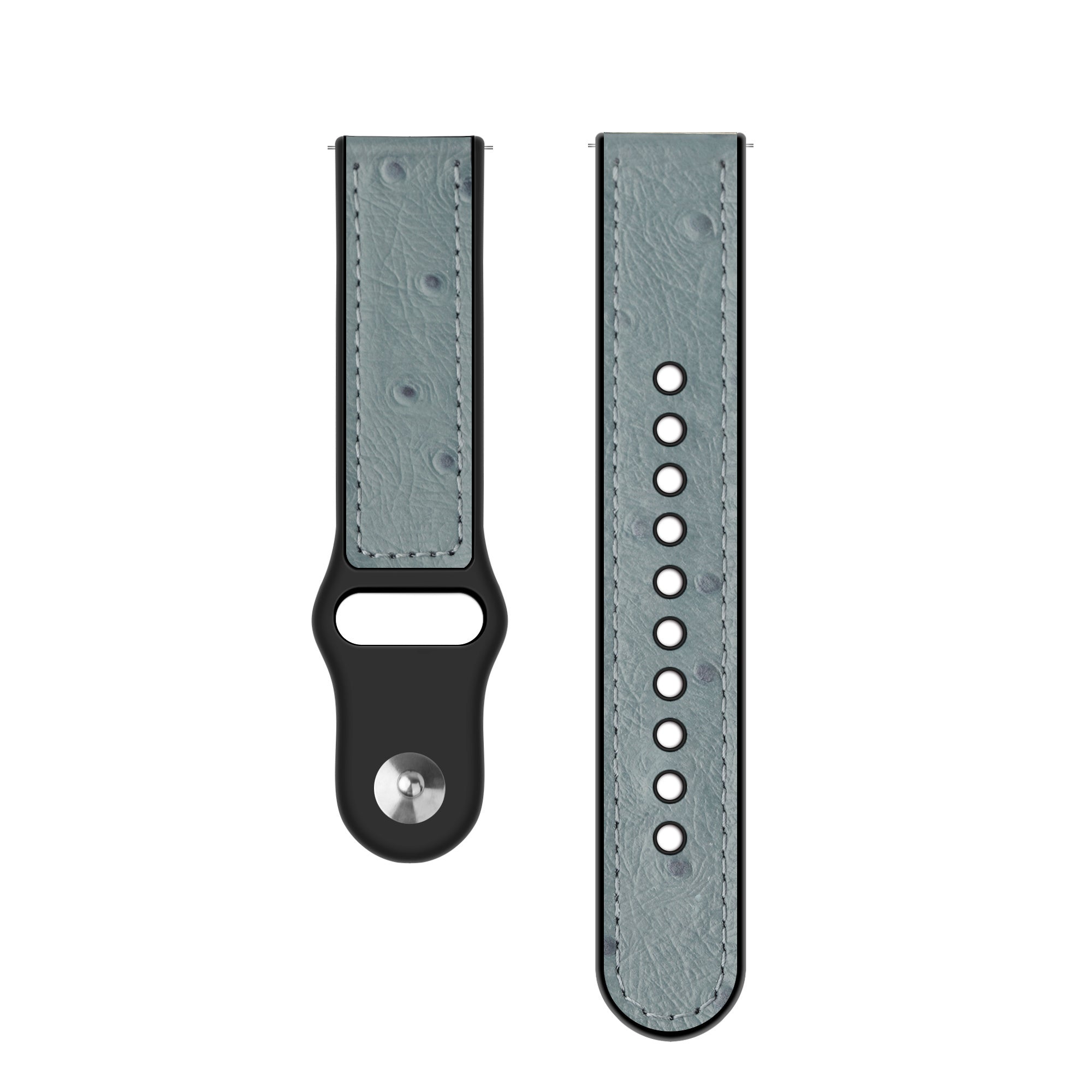 Coros Pace 2 Leather Hybrid Strap (Grey)
