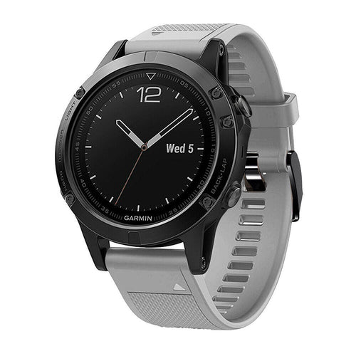 Garmin Quatix 8 Pro - 47mm siliconen bandje (grijs)