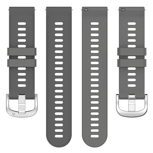 Coros Apex 4 - 42mm siliconen bandje (donkergrijs)