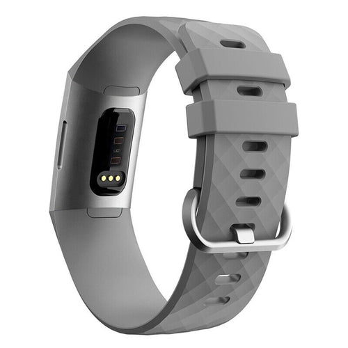 Fitbit Charge 3 silicone band (grijs) 