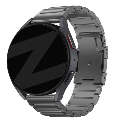 Bandz Garmin Forerunner 265 titanium schakel band (grafiet)