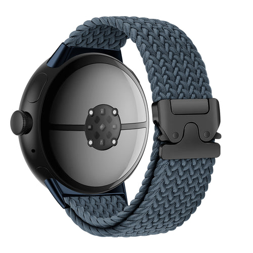 Google Pixel Watch 3 - 45mm gevlochten band met P-buckle (grijsblauw)
